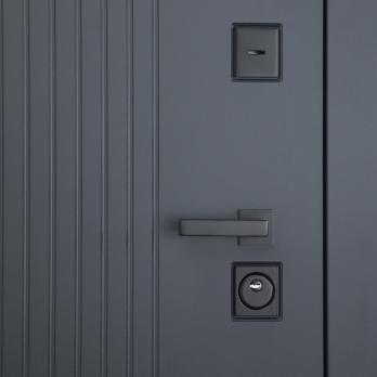Входная дверь АСД Вертикаль с зеркалом купить в Москве по цене 39700 руб.